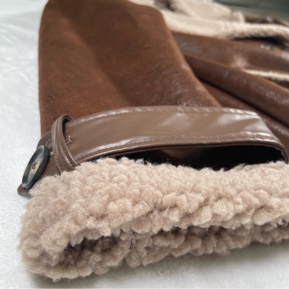 Frye Brown Shearling Coat - Picture 6 of 8